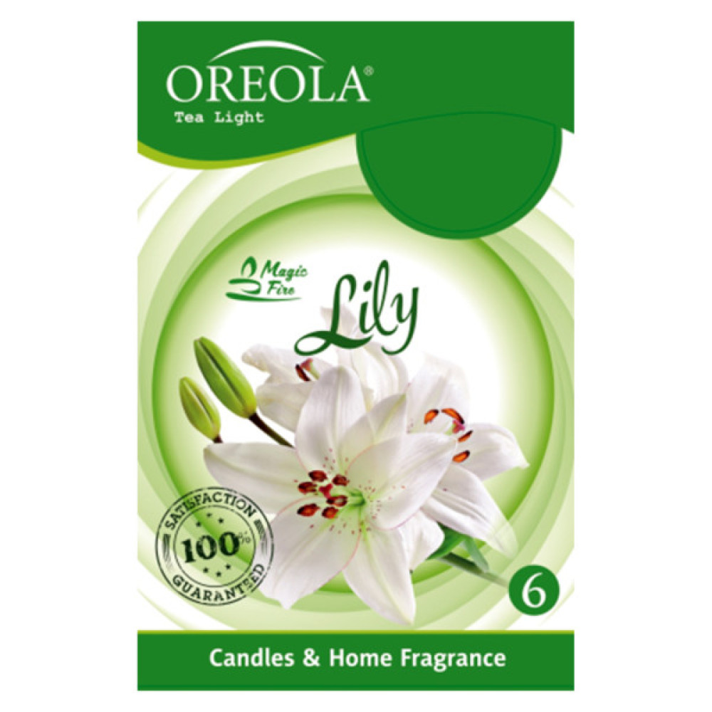 Ароматична свічка Oreola Лілія 6 шт (5908252829194)