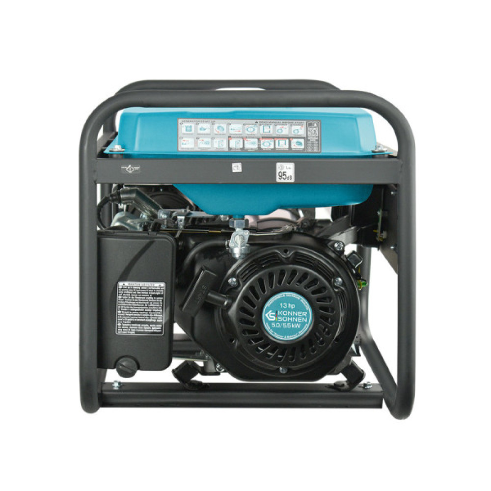 Генератор бензиновий Konner&Sohnen KS 7000, 230В, 5.5кВт, ручний стартер, 69.2кг