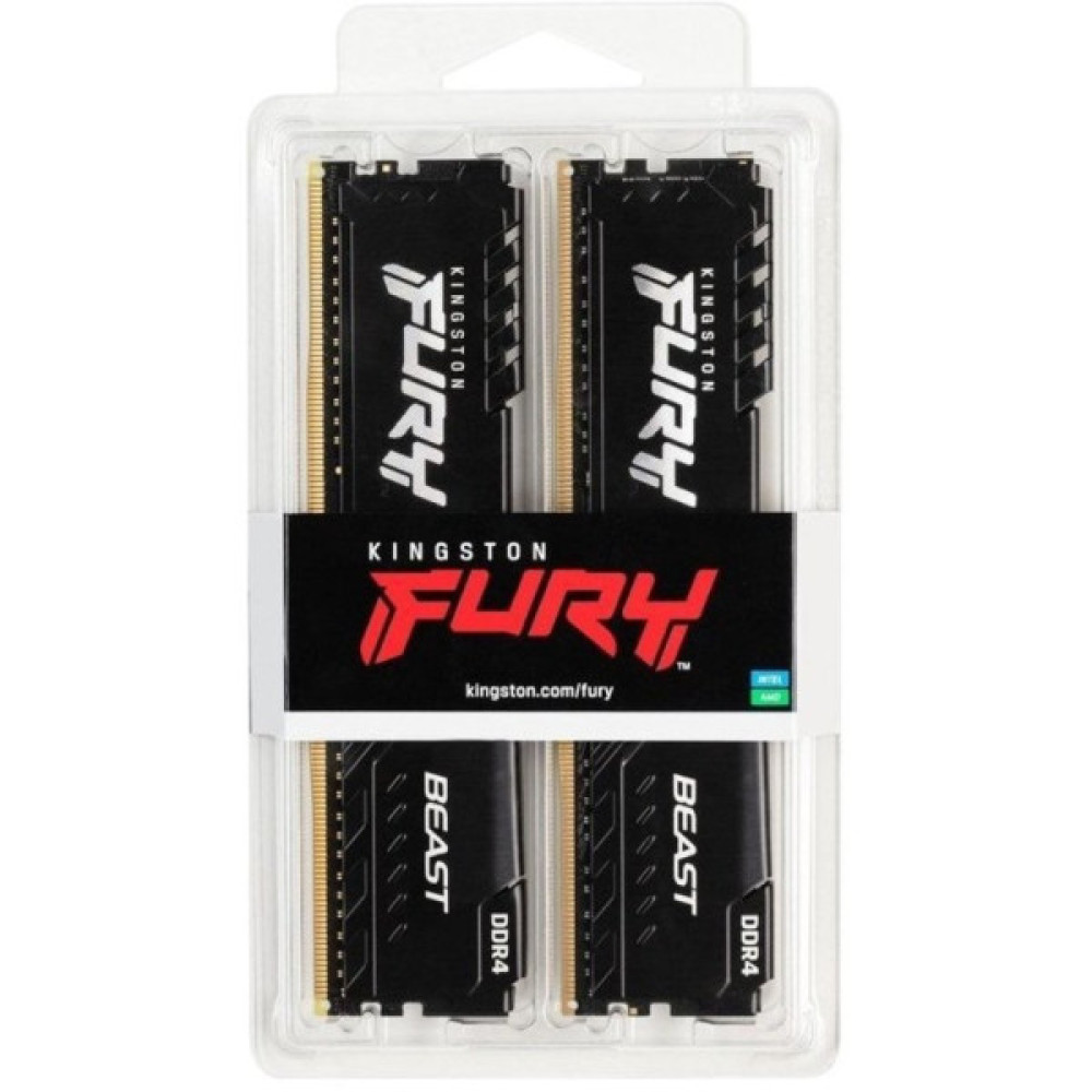 Пам'ять ПК Kingston DDR4 32GB KIT (16GBx2) 3200 FURY Beast