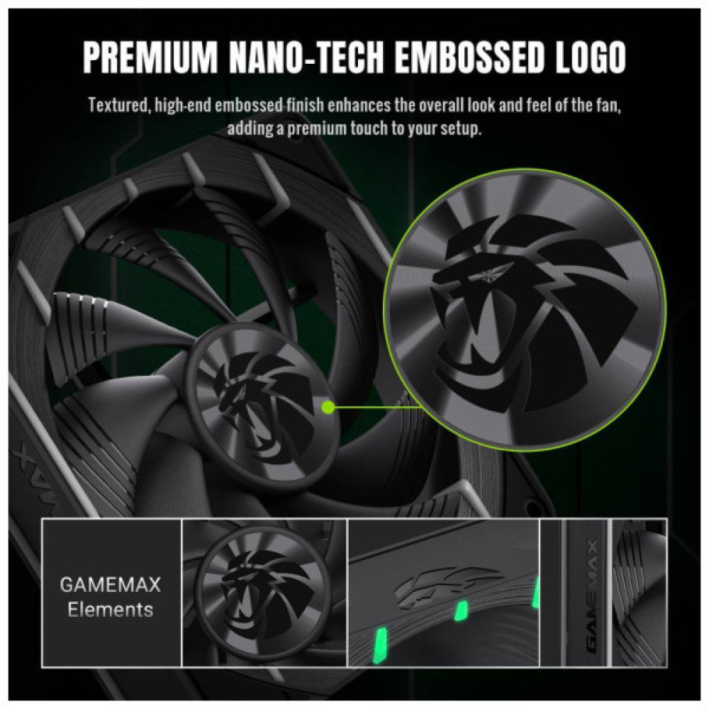 Кулер до корпусу Gamemax Tornado T12 ARGB