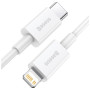 Дата кабель USB-C to Lightning 2.0m 20W white Baseus (CATLYS-C02) Дата кабель USB-C to Lightning 2.0m 20W white Baseus (CATLYS-C02)
