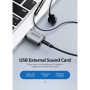 Звукова плата VENTION Audio USB 1х3,5mm jack 4pin Metal (OMTP-CTIA) (CDLH0)