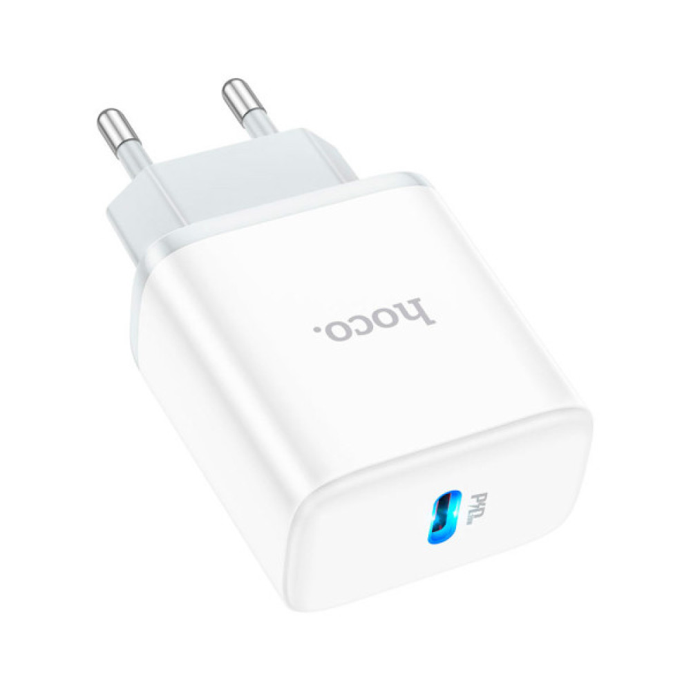 Зарядний пристрій HOCO C104A Stage USB-C PD20W White (6931474782892)