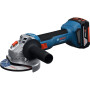Шліфмашина кутова акумуляторна Bosch Professional GWS 18V-8 125мм 18В 2x5А·год 0-11000об·хв 1.7кг кейс ЗП GAL 18V-40