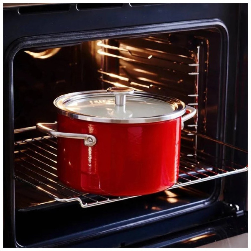 Каструля KitchenAid Steel Core 20 см 3,7 л червоний (CC003267-001) Каструля KitchenAid Steel Core 20 см 3,7 л червоний (CC003267-001)