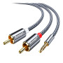 Кабель мультимедійний 3.5mm M to 2xRCA M 5.0m Essager (EYPZJ-MYD0H)
