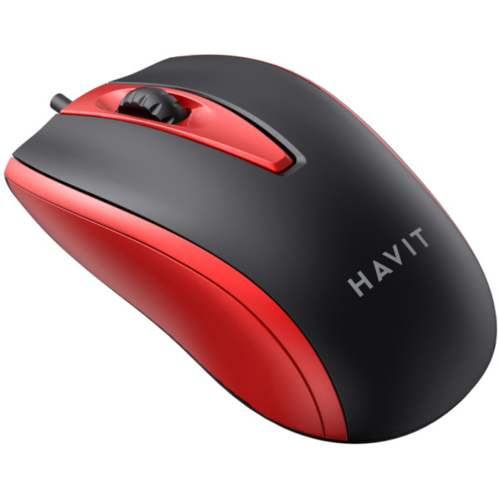 Мишка Havit HV-MS871 USB Red (6939119020293)