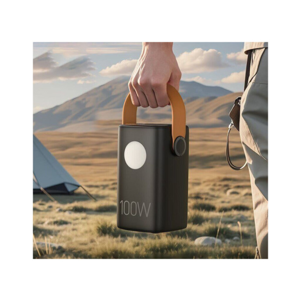 Батарея універсальна HOCO 60000mAh Astrum PD/100W, QC/3.0, LED lamp, Black (DB160 / 714724)