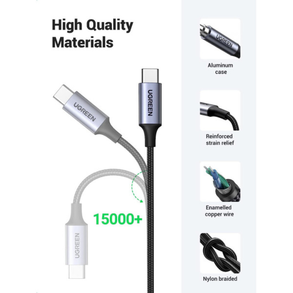 Кабель мультимедійний USB-C to 3.5mm M 1.0m CM450 Ugreen (20192)