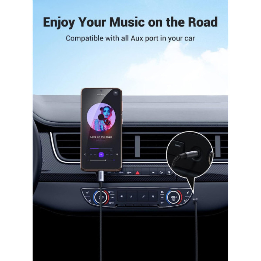 Кабель мультимедійний USB-C to 3.5mm M 1.0m CM450 Ugreen (20192)