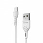 Дата кабель USB 2.0 AM to USB-C 1.0m White Grand-X (PC-03W)