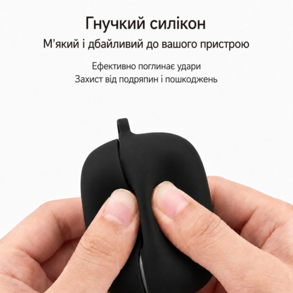 Чохол для навушників BeCover Silicon для OPPO Enco Buds 3 Black (715908)