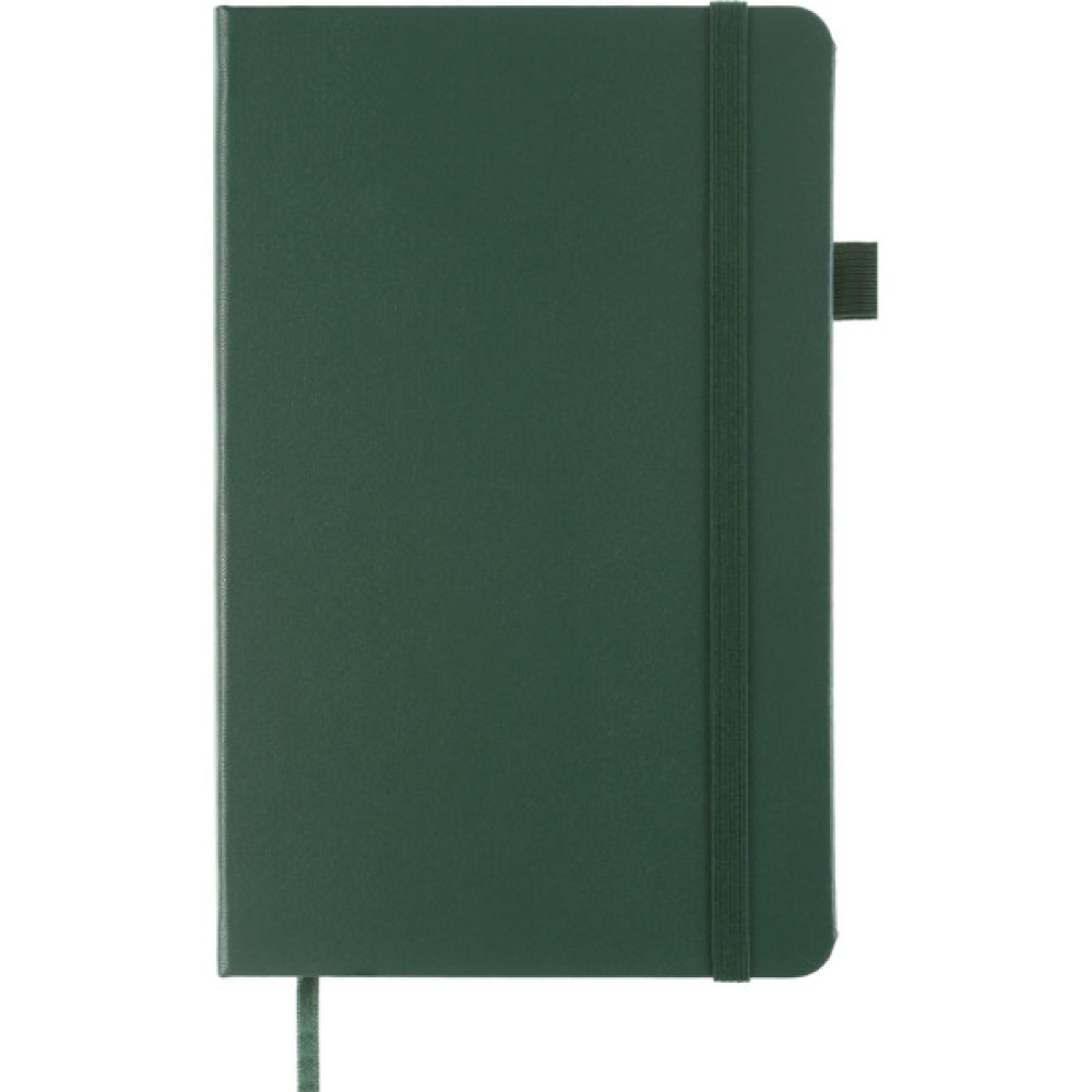 Книга записна Buromax Etalon 125x195 мм 96 аркушів в точку обкладинка зі штучної шкіри Зелена (BM.291360-04)