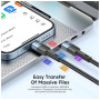 Дата кабель USB-C to USB-C 2.0m 100W blue Essager (EXCTT1-XCA03)