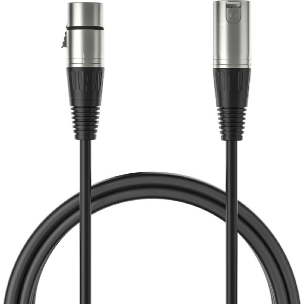 Мікрофонний кабель Fifine XLR Male to Female Black 1.8 м (L9C)