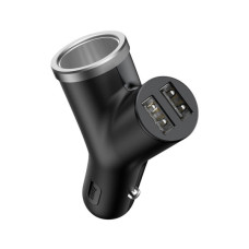 Зарядний пристрій Baseus Y type dual USB-A Black (CCALL-YX01) Зарядний пристрій Baseus Y type dual USB-A Black (CCALL-YX01)
