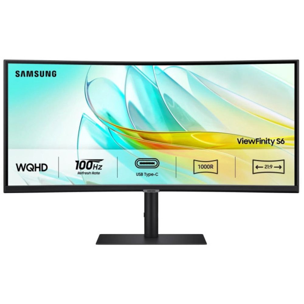 Монітор Samsung 34" S34C650 HDMI, DP, USB, VA, 3440x1440, 21:9, 100Hz, CURVED