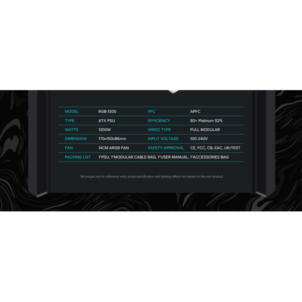 GAMEMAX RGB-1300 WH (ATX3.1 PCIe5.1)