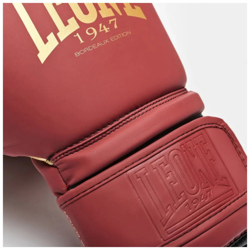 Боксерські рукавички Leone GN059X Bordeaux ED 14 унцій (капа в комплекті) (GN059X_BORDEAUX_14oz)