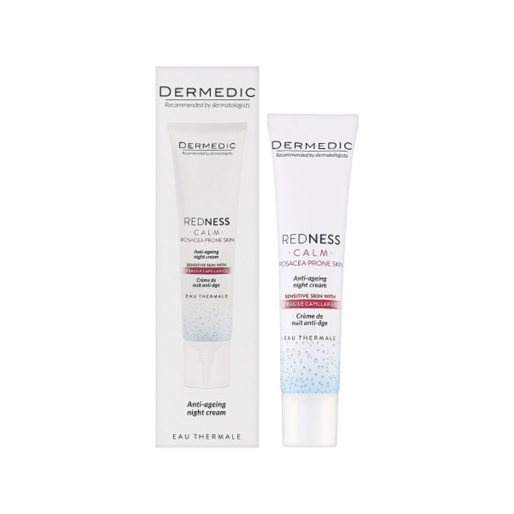 Крем для обличчя Dermedic Redness Calm Нічний Антивіковий 40 мл (5901643176563)