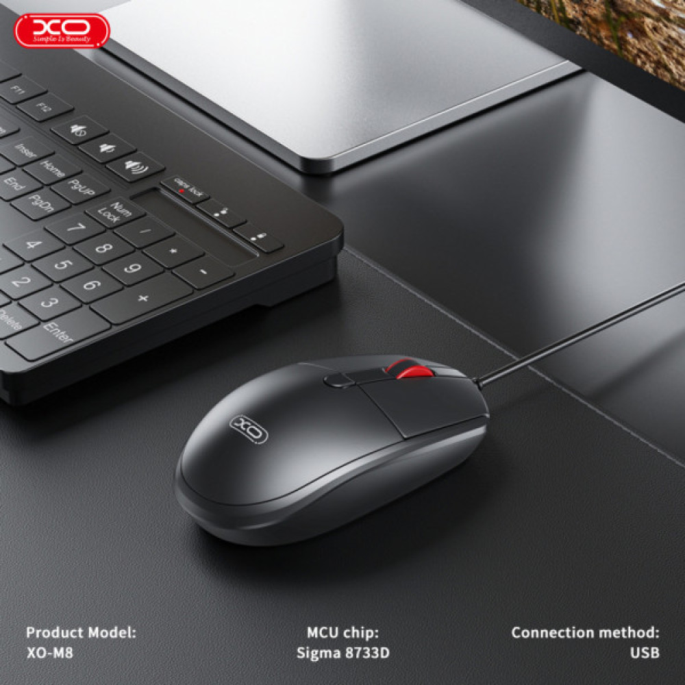 Мишка XO M8 Wireless Black (M8 Black)