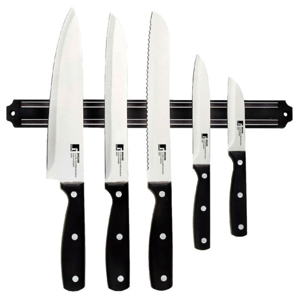 Набір ножів MasterPro Gourmet Pepe з магнітним тримачем (BGMP-4330)