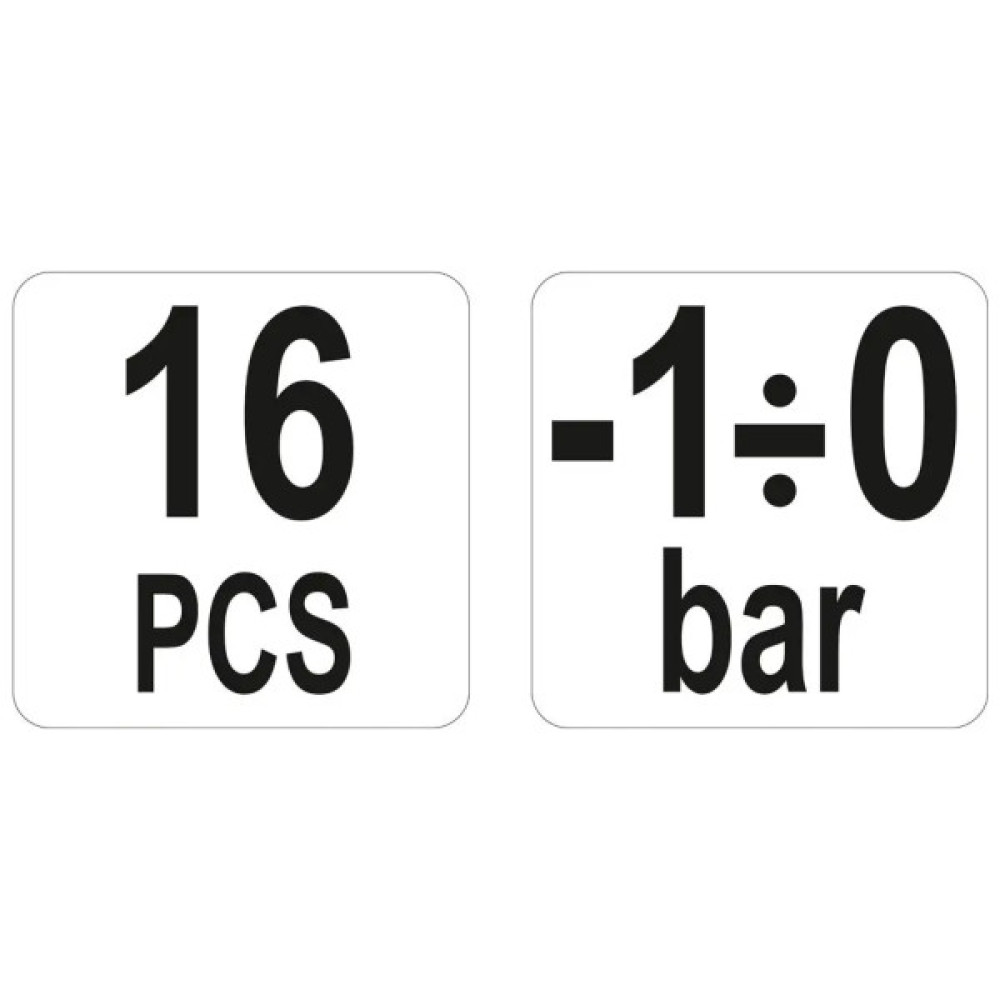 Насос ручний Yato вакуумний діагностичний 16 ел. (YT-0673)