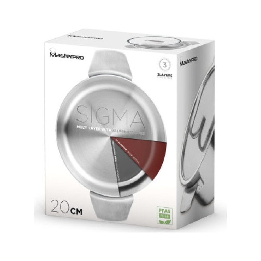 Каструля MasterPro Sigma, з кришкою 2.9 л (BGMP-1665-MM)