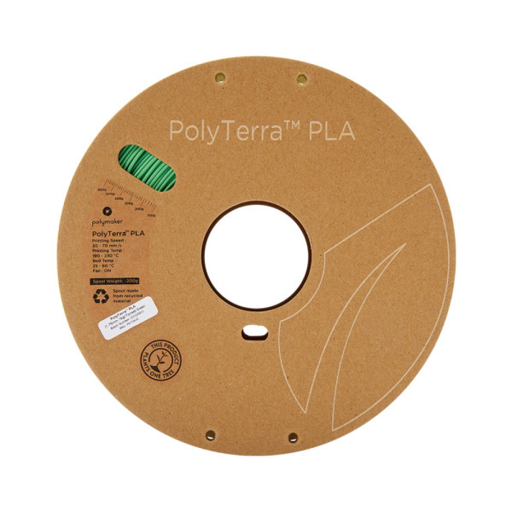 Пластик для 3D-принтера Polymaker PLA PolyTerra 1,75mm 1kg FORREST GREEN (PM70846)