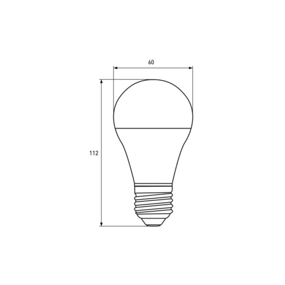 Лампочка Eurolamp LED А60 10W E27 4000K 220V (LED-A60-10274(P))