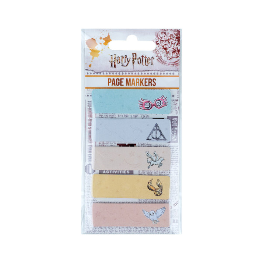 Стікер-закладка Kite паперова з малюнком Harry Potter 100 шт, 5х20 шт (HP23-480)