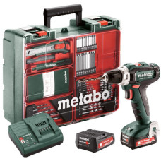 Шурупокрут-дриль акумуляторний Metabo PowerMaxx SB 12 Set 12В 2x2А·год 17·40Нм 0-360·0-1400об/хв 1.1кг