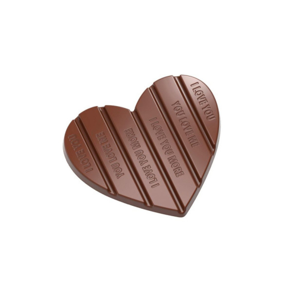 Форма для шоколаду Chocolate World серія "Valentine" Плитка серце 100 г (12044 CW)