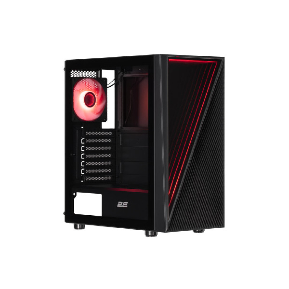 Корпус 2E GAMING Infinity G205A без БЖ 2xUSB3.0, 1xUSBType-C, 1x120мм ARGB, 2x120мм, VGA 345мм, LCS ready, TG Side Panel, ATX, чорний
