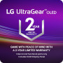 Монітор LG 27" 27GS95QE-B 2xHDMI, DP, USB, Audio, OLED, 2560x1440, 240Hz, 0.03ms, DCI-P3 98.5%, G-SYNC, FreeSync, AdaptiveSync, Pivot, DisplayHDR TRUE BLACK 400 Монітор LG 27" 27GS95QE-B 2xHDMI, DP, USB, Audio, OLED, 2560x1440, 240Hz, 0.03ms, DCI-P3 98.5%, G-SYNC, FreeSync, AdaptiveSync, Pivot, DisplayHDR TRUE BLACK 400