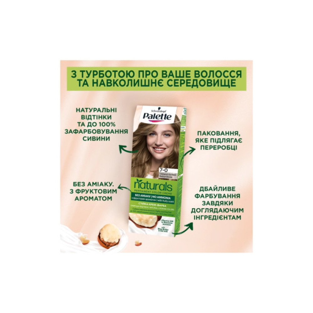 Фарба для волосся Palette Naturals без аміаку 10-4 Бежевий блондин (9000101689686)