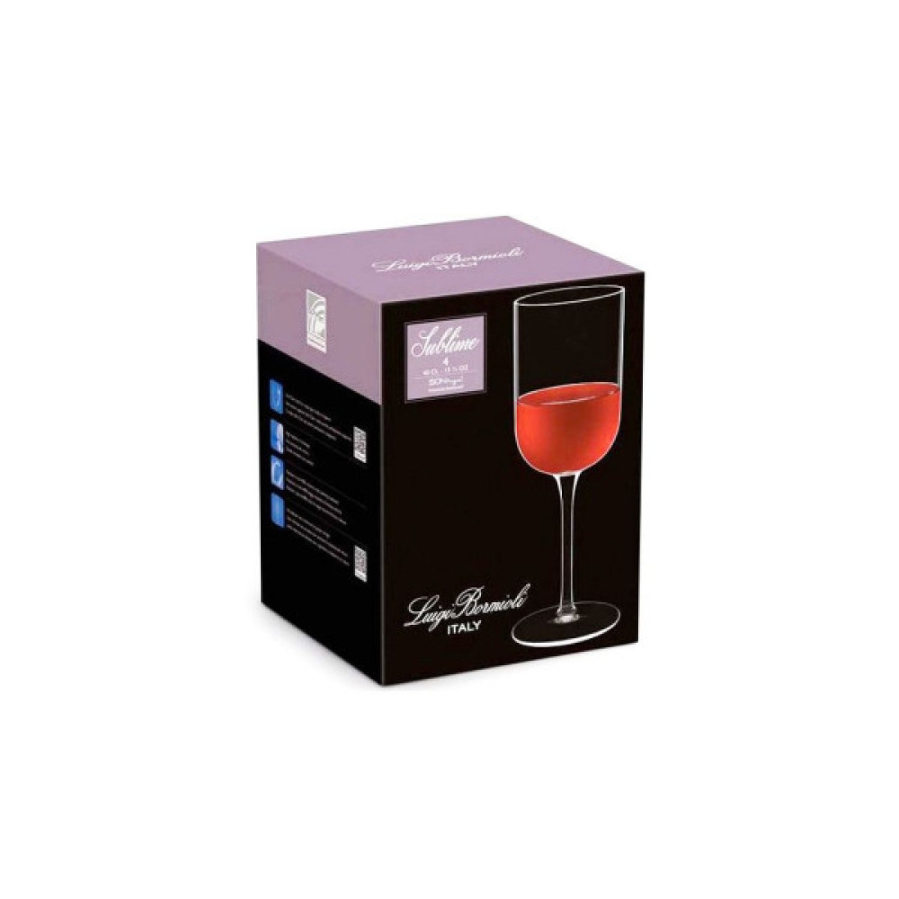 Набір келихів Luigi Bormioli Sublime для червоного вина 400 мл 4шт/уп (11557/01)
