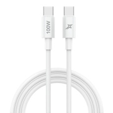 Дата кабель USB-C to USB-C 1.0m 100W white Grand-X (CC-100W)