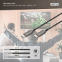 Кабель мультимедійний HDMI M to HDMI M 15m 8K AOC hybrid-fiber black Digitus (AK-330126-150-S)