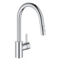 Змішувач для кухні Grohe Via Cosmo, довж.виливу - 223мм, поворотний/витяжний, 1важіль, хром