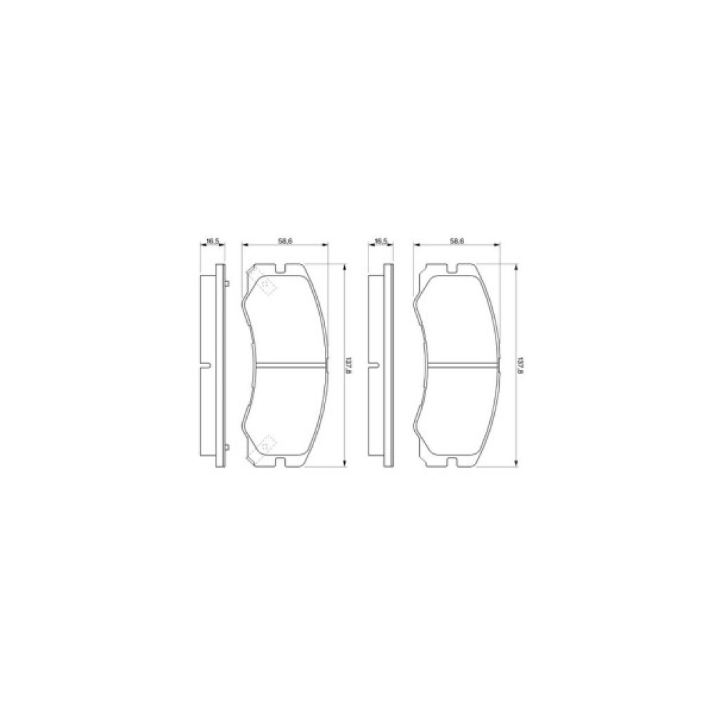 Гальмівні колодки Bosch 0 986 424 366