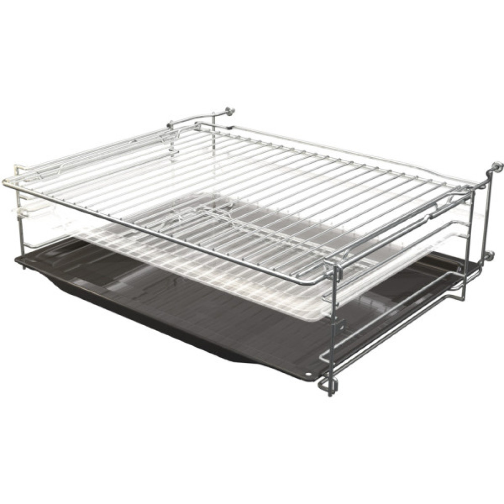 Духова шафа Gorenje електрична компактна, 50л, A+, дисплей, ф-ція мікрохвиль, чорний