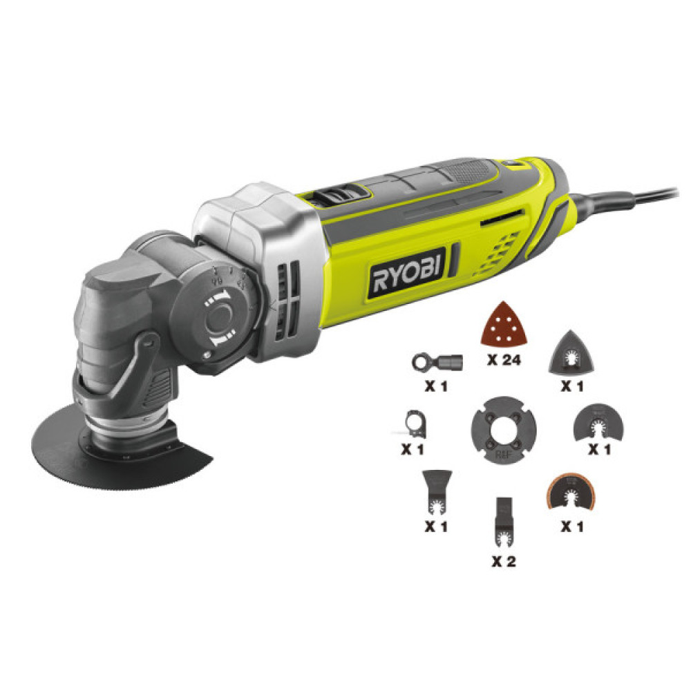 Багатофункціональний інструмент мережевий реноватор Ryobi RMT300-SA 300Вт 10000-20000об·хв кут коливань 3.2° 1.4кг
