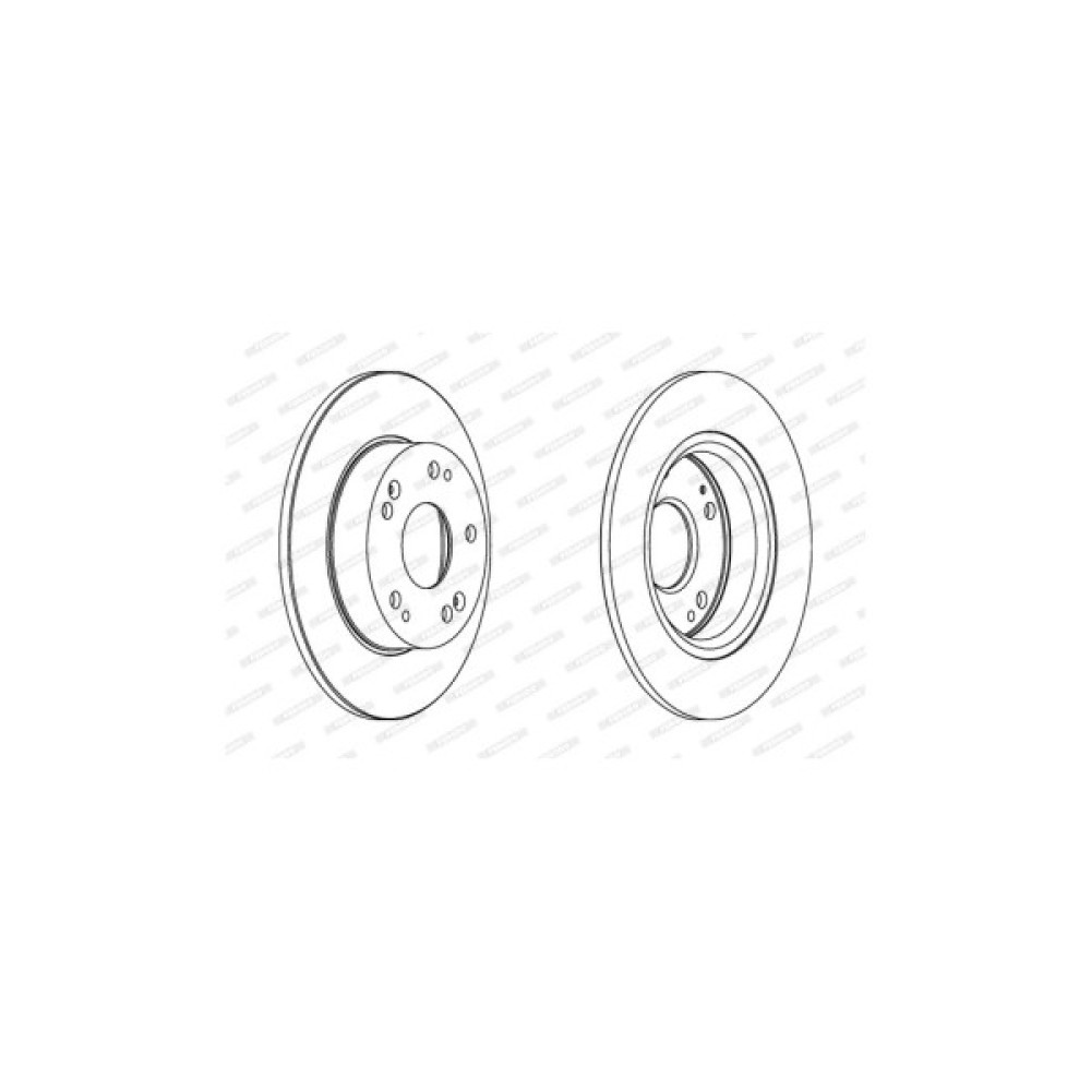 Гальмівний диск FERODO DDF1558