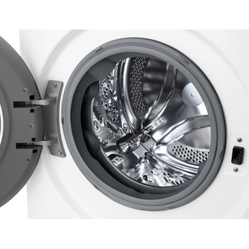 Пральна машина LG фронтальна, 8кг, 1200, A, 48см, дисплей, пара, інвертор, білий