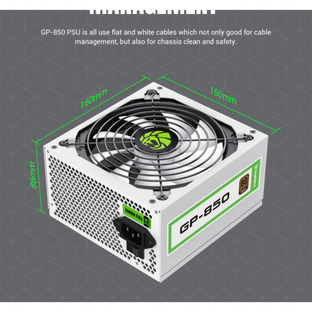 GAMEMAX GP-850 White   