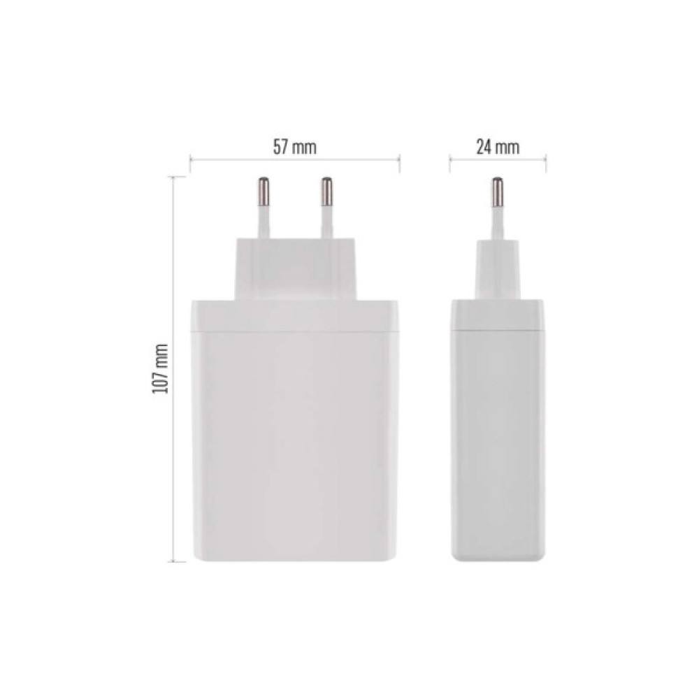 Зарядний пристрій EMOS V06G120 1xUSB-A + 3xUSB-C PD120W GaN (V06G120)