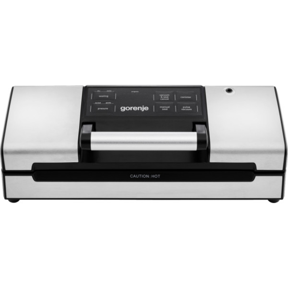 Вакууматор Gorenje для пакетів, 120Вт, 30см, електронне керування, +10 пакетів, нерж, чорний