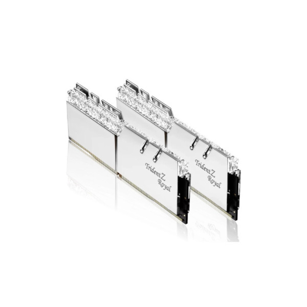 Модуль пам'яті для комп'ютера DDR4 32GB (2x16GB) 3200 MHz TridentZ RGB ROYAL Silver G.Skill (F4-3200C16D-32GTRS)