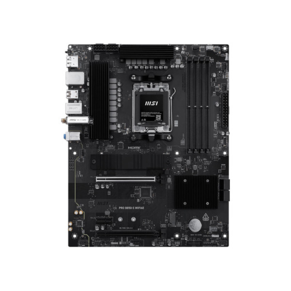 Материнcька плата MSI PRO B850-S WIFI6E sAM5 B850 4xDDR5 M.2 HDMI WiFi BT ATX